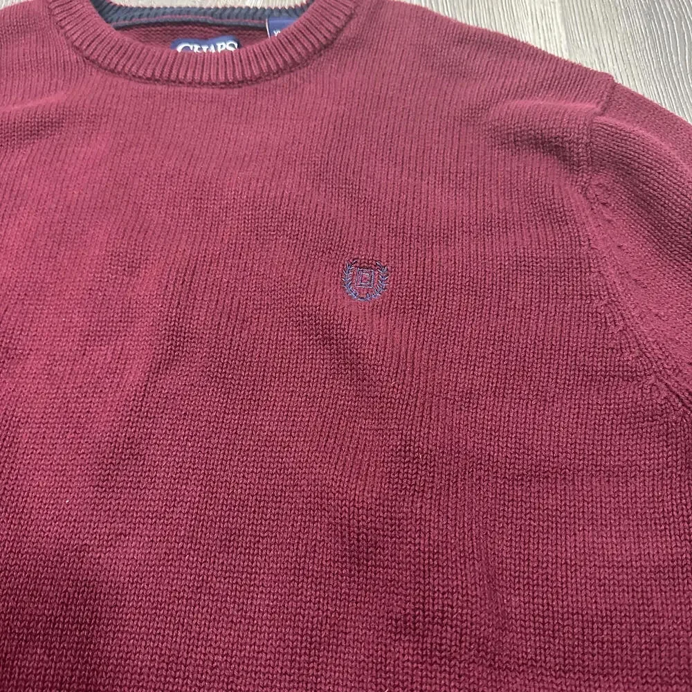 Chaps Burgundy Knit Sweater‎